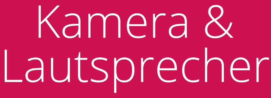 Kamera und Lautsprecher category icon/image