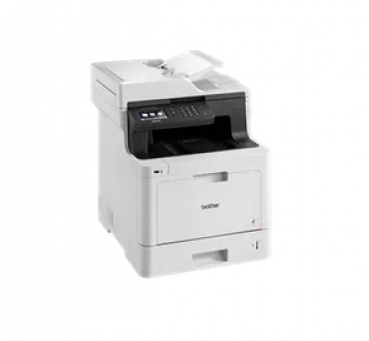 Preview: DCP-L8410CDW Professionelles WLAN 3-in-1 Farblaser-Multifunktionsgerät mit Duplex - Abbildung zeigt Gerät mit optionalem Zubehör*